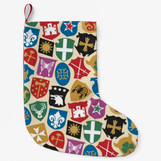 Calcetín Navideño Pequeño Escudo de armas: Antecedentes heráldicos.