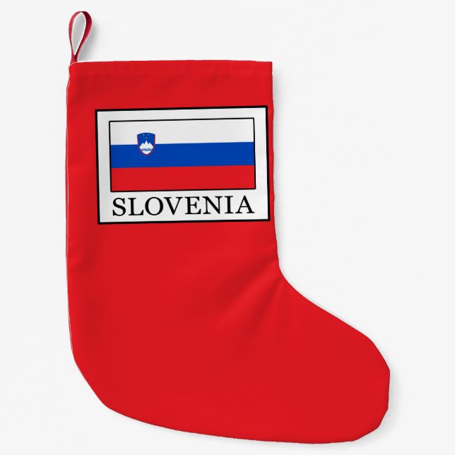 Calcetín Navideño Pequeño Eslovenia (Anverso)