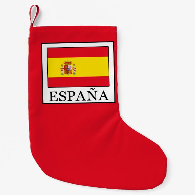 Calcetín Navideño Pequeño España (Anverso)