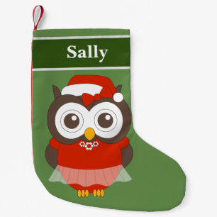 Calcetín Navideño Pequeño Especial de Navidad de Sally Owl ilusima
