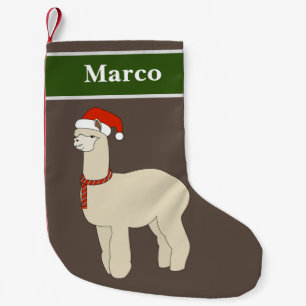 Calcetín Navideño Pequeño Especial de Navidades de Alpaca