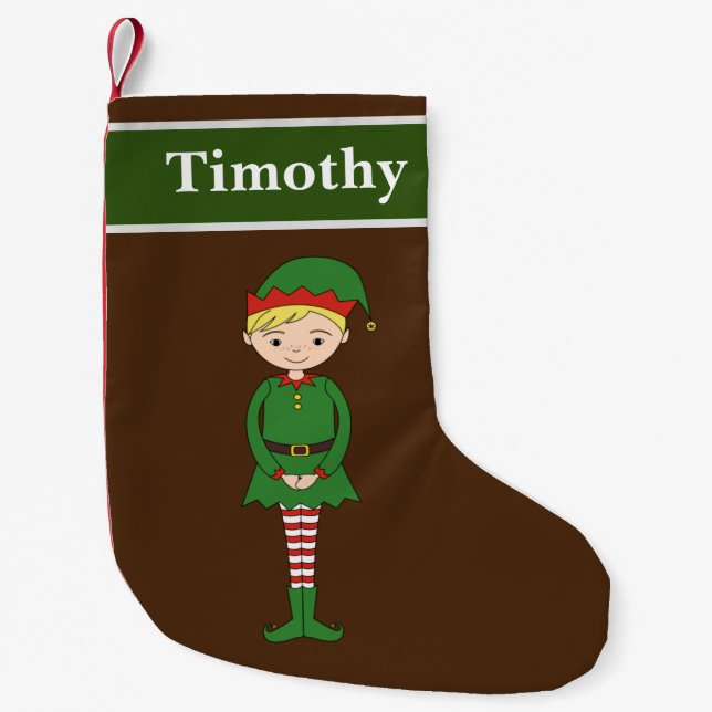 Calcetín Navideño Pequeño Especial de Navidades de Santa Elena Timothy (Anverso)