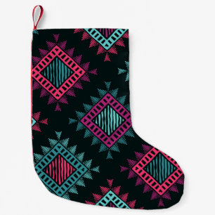 Calcetín Navideño Pequeño Espíritu boho: La etnia tribal no tiene problemas