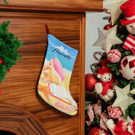 Calcetín Navideño Pequeño Estacionamiento personalizado de la costa