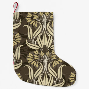 Calcetín Navideño Pequeño estampado floral de estilo moderno