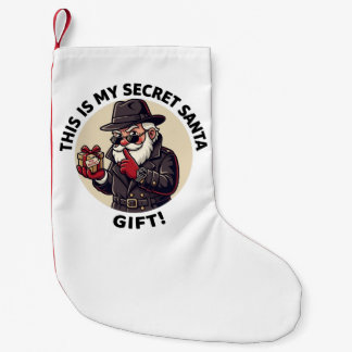 Calcetín Navideño Pequeño Este Es Mi Regalo De Secret Santa – Espía Divertid