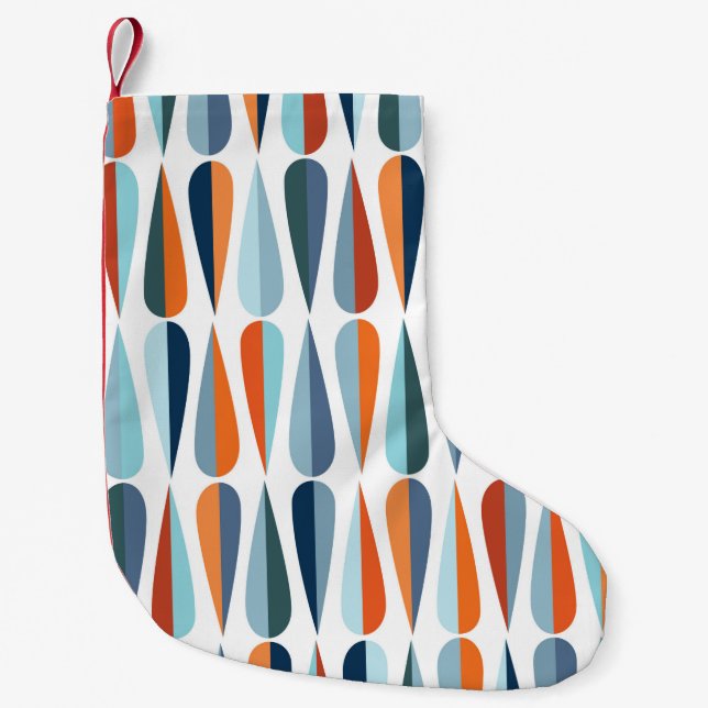 Calcetín Navideño Pequeño Estilo moderno estilo retro sin fisuras wi (Anverso)