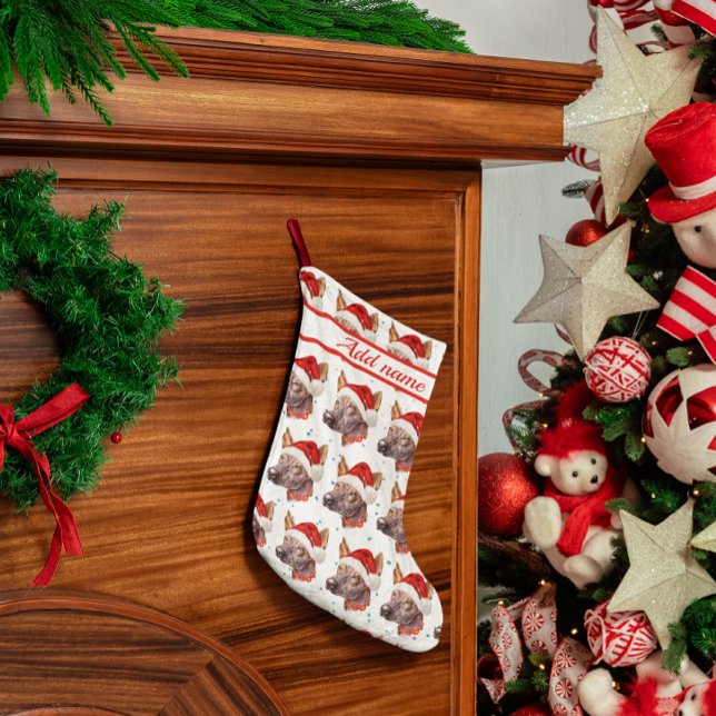 Calcetín Navideño Pequeño Estrellas de Navidades de raza de perros sin pelo  (Subido por el creador)