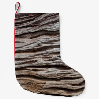 Calcetín Navideño Pequeño Extraordinario textualmente de madera de época, de