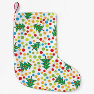 Calcetín Navideño Pequeño falda de árbol de navidad de arte pop