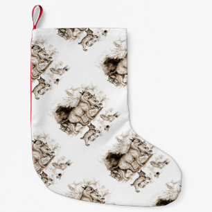 Calcetín Navideño Pequeño Familia Bobcat