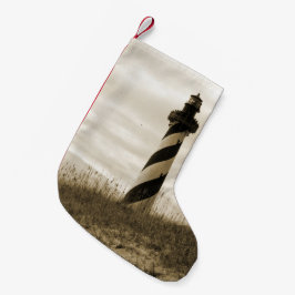 Calcetín Navideño Pequeño Faro de Cape Hatteras