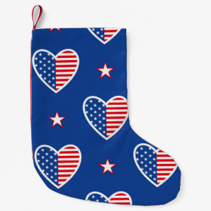 Calcetín Navideño Pequeño ¡Feliz día de la independencia Estados Unidos! 4