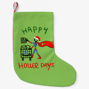 Calcetín Navideño Pequeño Feliz Hollerdays 8 - empleado de Amazon.