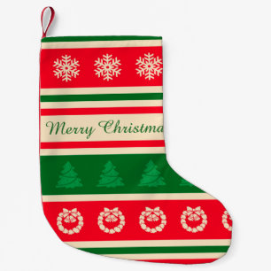 Calcetín Navideño Pequeño Feliz Navidad