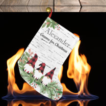 Feliz Navidad Gorra Rojo Buffaloe Plaid Gnomes Sm