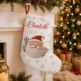 Calcetín Navideño Pequeño Feliz Navidad Santa – Fiesta Personalizada