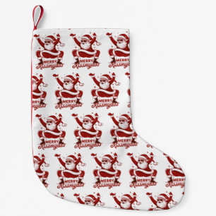 Calcetín Navideño Pequeño Feliz Navidad Snarky Sarcástica Besamytras Santa
