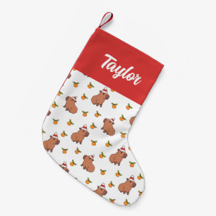 Calcetín Navideño Pequeño Festividad de los Navidades Capybara