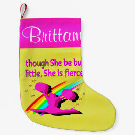 CALCETÍN NAVIDEÑO PEQUEÑO FIERCE CHEERLEADER PERSONALIZA NAVIDADES ALMACENAN