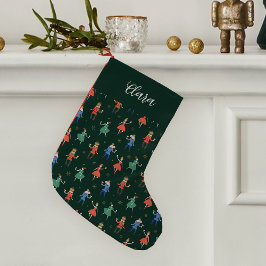 Calcetín Navideño Pequeño Fiesta de cóctel de cascanueces personalizada