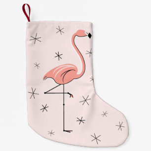 Calcetín Navideño Pequeño Flamingo Granja rosa
