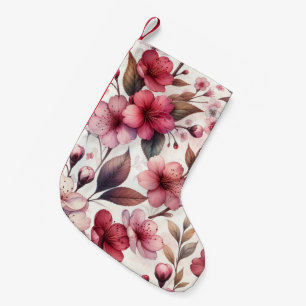 Calcetín Navideño Pequeño Flor de Cerezo