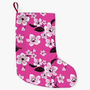 CALCETÍN NAVIDEÑO PEQUEÑO FLOR DE CEREZO - SAKURA (ROSA)