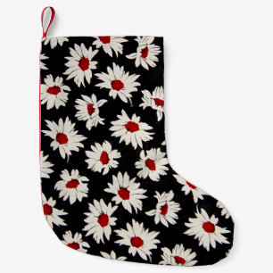 Calcetín Navideño Pequeño Flores abstractas, un patrón de acuarela artística