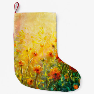 Calcetín Navideño Pequeño Flores pinturas de monet pintando la impresión de 