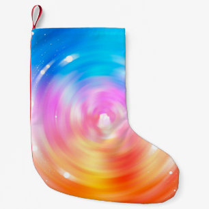 Calcetín Navideño Pequeño fondo abstracto. fondo de círculos brillantes