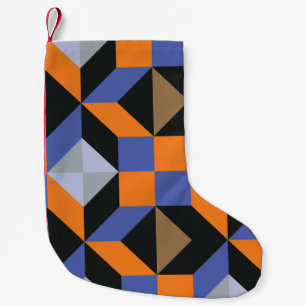 Calcetín Navideño Pequeño Fondo abstracto vintage