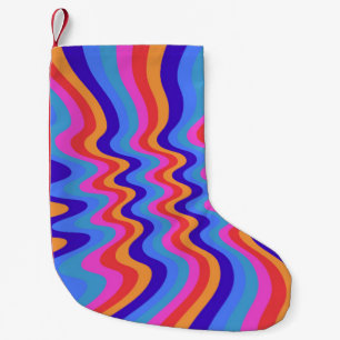 Calcetín Navideño Pequeño Fondo de escritorio Hippie Trippy Retro de los año