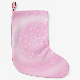 Calcetín Navideño Pequeño Fondo de la estrella del strudel transparente