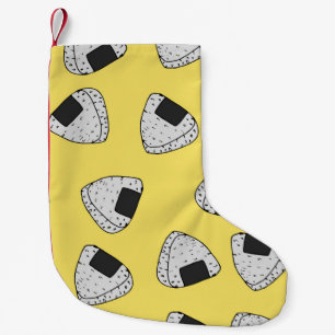 Calcetín Navideño Pequeño Fondo de Onigiri (bola de arroz japonesa). Sin inc