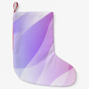 Calcetín Navideño Pequeño Forma de onda geométrica abstracta con gradiente s