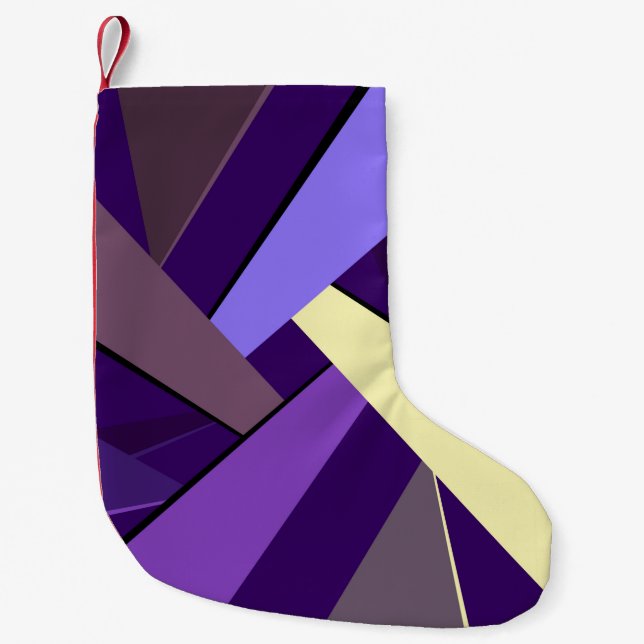 Calcetín Navideño Pequeño Forma geométrica abstracta 5 (Anverso)