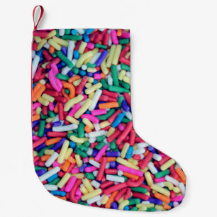 Calcetín Navideño Pequeño Foto de clausura de decoración de diversos colore