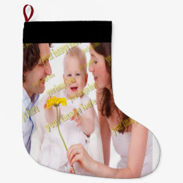 Calcetín Navideño Pequeño Foto FAMILIAR ✨ Personalizado encantador