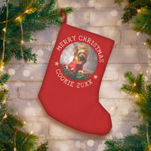 Foto personalizada Merry Christmas Dog Cute Mascot