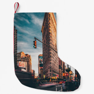 CALCETÍN NAVIDEÑO PEQUEÑO FOTOGRAFÍA ARQUITECTURAL DEL EDIFICIO MARRÓN