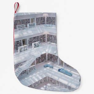 CALCETÍN NAVIDEÑO PEQUEÑO FOTOGRAFÍA DE ALTO AUMENTO DE LA BIBLIOTECA