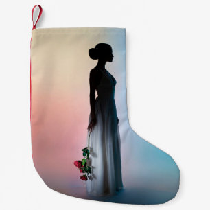 Calcetín Navideño Pequeño Fotografía de estudio de moda artística de una bel