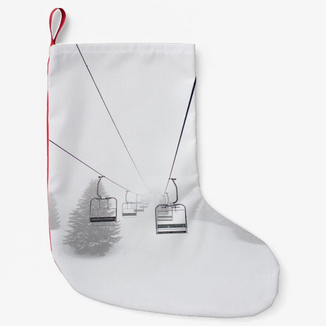 CALCETÍN NAVIDEÑO PEQUEÑO FOTOGRAFÍA DEL AUTO POR CABLE (Anverso)