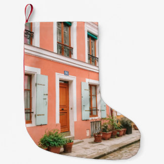 CALCETÍN NAVIDEÑO PEQUEÑO FOTOGRAFÍA ESTRUCTURAL DEL EDIFICIO MULTICOLOR