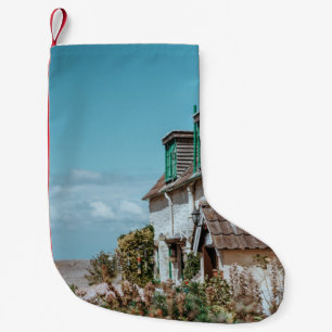 CALCETÍN NAVIDEÑO PEQUEÑO FOTOGRAFÍA FOTOGRÁFICA SELECTIVA DE CON BLANCO Y M