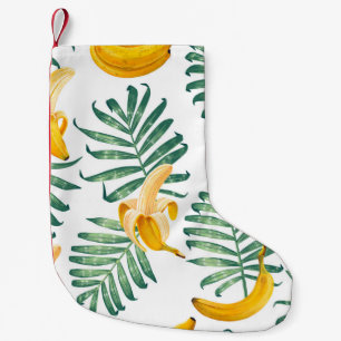 Calcetín Navideño Pequeño Frutas de la jungla: Vibrante cosecha