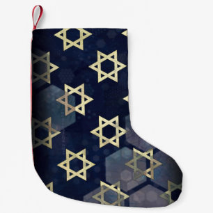 Calcetín Navideño Pequeño Fuerte vibración de Hanukkah de SlipperyJoe's estr