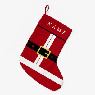 Calcetín Navideño Pequeño Funny Santa Navidades reaccionando con un nombre p