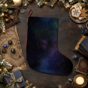 Calcetín Navideño Pequeño Galaxia de la Nebulosa Velo Celeste Campo Estelar